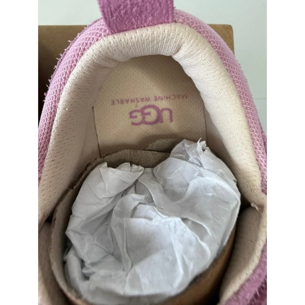 UGG Girls Adventurer Sandals Pink Rose Suede Washable 1166714T Size 9T NEW